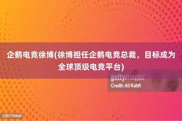 企鹅电竞徐博(徐博担任企鹅电竞总裁，目标成为全球顶级电竞平台)