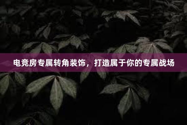 电竞房专属转角装饰，打造属于你的专属战场