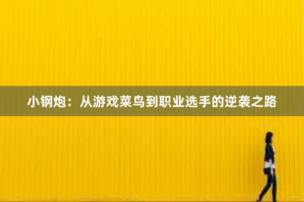 小钢炮：从游戏菜鸟到职业选手的逆袭之路